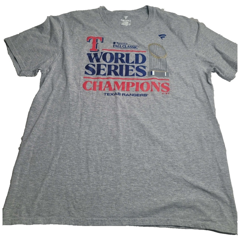 Fanatics 2023 Fall Classic‎ Texas Rangers World Series Champions Men's XL
